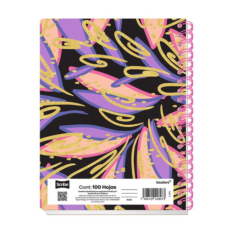 83980 - CUADERNO PROFESIONAL 100H C-5 INCOLORS
