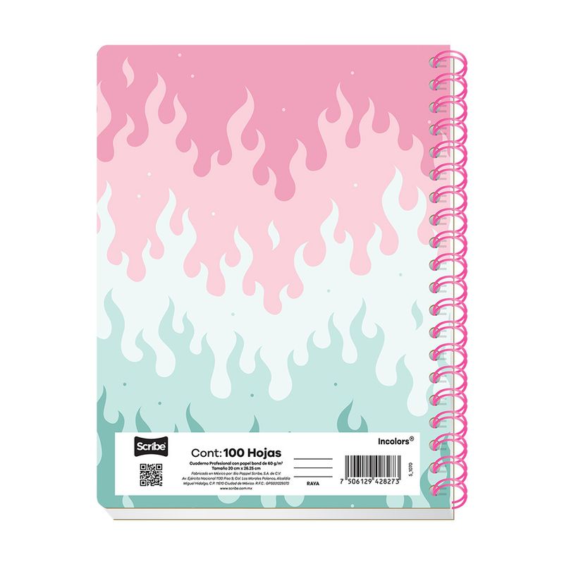83979 - CUADERNO PROFESIONAL 100H C-5 INCOLORS