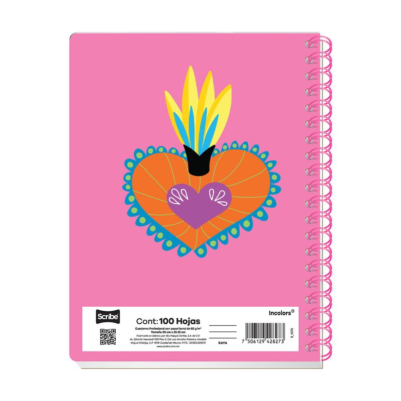 83978 - CUADERNO PROFESIONAL 100H C-5 INCOLORS