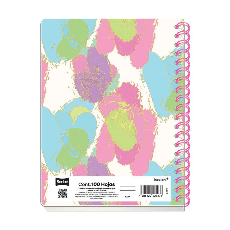 83977 - CUADERNO PROFESIONAL 100H C-5 INCOLORS