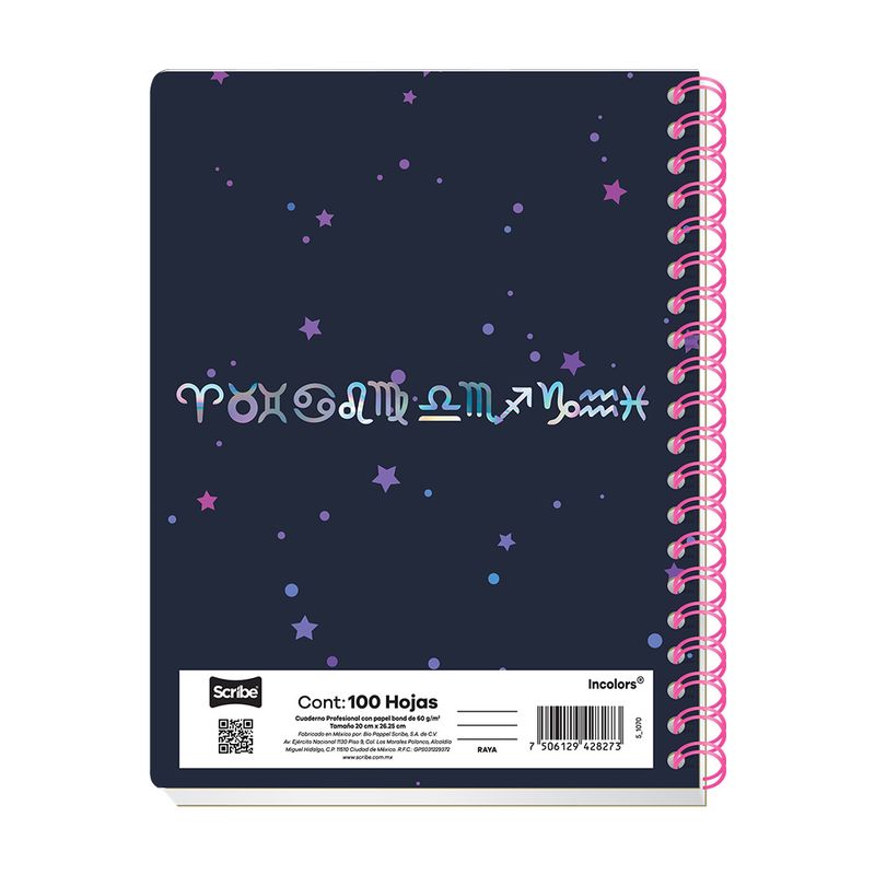 83973 - CUADERNO PROFESIONAL 100H C-5 INCOLORS