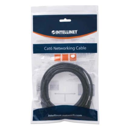 84101 - Cable Intellinet Red Cat6 UTP RJ45 M-M 0 5m Color Negro