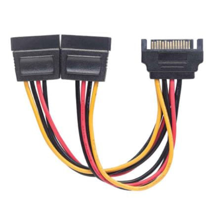84589 - Cable Manhattan Y de Alimentación SATA M-H 15cm