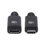84327 - Cable Manhattan Extensión USB-C 3 2 Súper Velocidad 50cm Color Negro