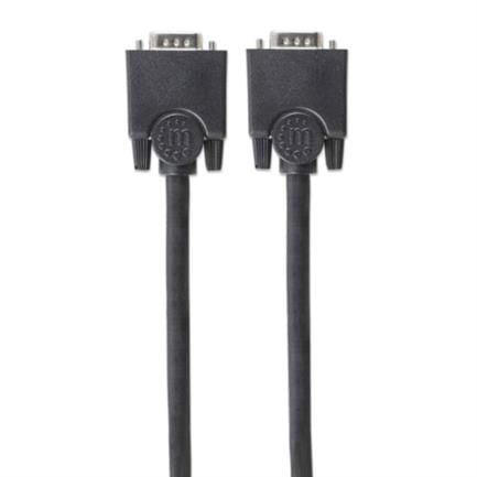 84235 - Cable Manhattan SVGA Monitor 8MM HD15M-M 1 8m Color Negro