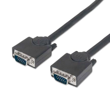 84236 - Cable Manhattan SVGA Monitor 8MM HD15M-M 1 8m Color Negro