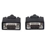 84239 - Cable Manhattan SVGA Monitor 8MM HD15M-M 15m Color Negro