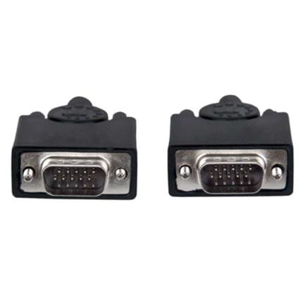 84239 - Cable Manhattan SVGA Monitor 8MM HD15M-M 15m Color Negro
