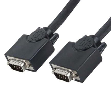 84238 - Cable Manhattan SVGA Monitor 8MM HD15M-M 15m Color Negro