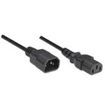 84279 - Cable Manhattan Alimentación Monitor a CPU 1 8m Color Negro