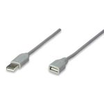 84247 - Cable Manhattan USB A-A Extensión 1 8m Color Gris