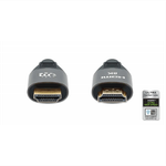 84754 - Cable Manhattan HDMI Certificado Ultra Alta Velocidad 8K a 60Hz/4K a 120Hz C/Ethernet 3m Color Negro