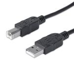 84253 - Cable Manhattan USB B Alta Velocidad 2 0 A-B1 8m Color Negro