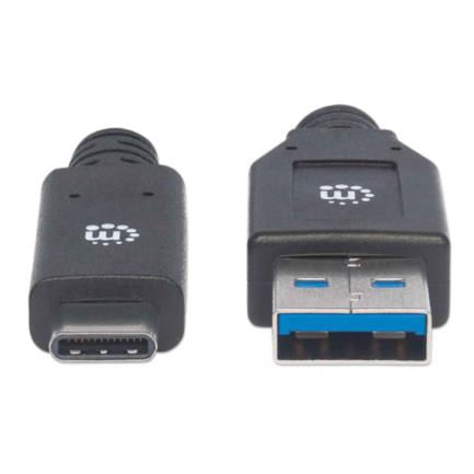 84324 - Cable Manhattan USB A-C 3 1 Súper Velocidad 3m Color Negro