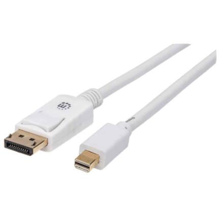 84575 - Cable Manhattan Mini DisplayPort M-M para Monitor 2m Color Blanco