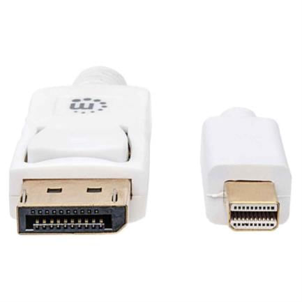 84576 - Cable Manhattan Mini DisplayPort M-M para Monitor 2m Color Blanco
