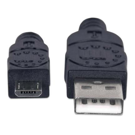 84254 - Cable Manhattan USB Micro-B Alta Velocidad PVC 1 8m Color Negro
