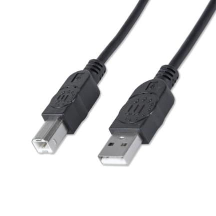 84261 - Cable Manhattan USB B Alta Velocidad 2 0 A-B3m Color Negro