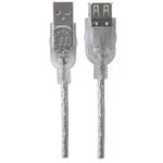 84315 - Cable Manhattan Extensión USB-A 2 0 Alta Velocidad 3m Color Plata