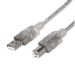84259 - Cable Manhattan USB B Alta Velocidad 2 0 A-B1 8m Color Plata