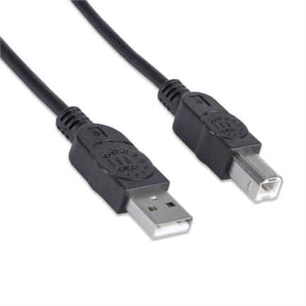 84252 - Cable Manhattan USB B Alta Velocidad 2 0 A-B1 8m Color Negro