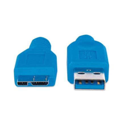 84383 - Cable Manhattan USB Micro-B Súper Velocidad 3 2 Gen1 2m Color Azul