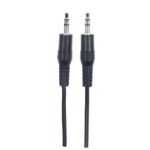 84379 - Cable Manhattan Audio Estéreo 3 5mm M-M 1 8m Color Negro