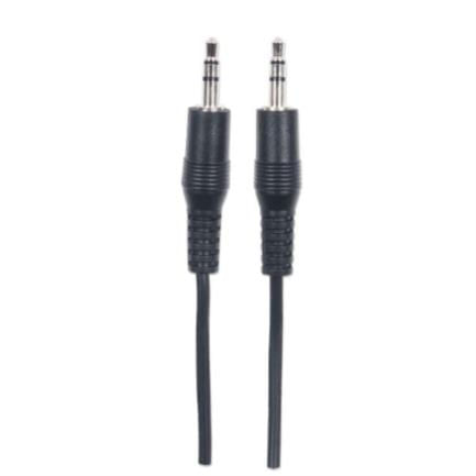 84379 - Cable Manhattan Audio Estéreo 3 5mm M-M 1 8m Color Negro