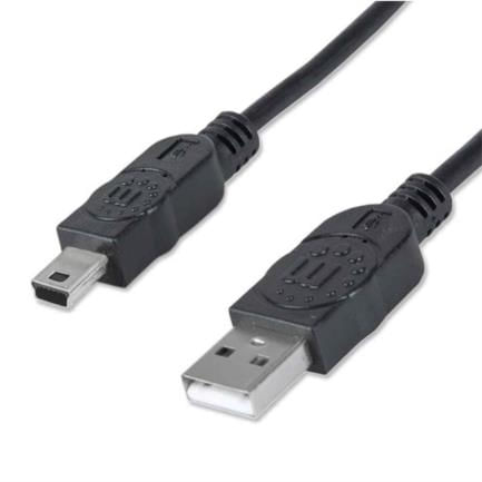 84267 - Cable Manhattan USB Mini B Alta Velocidad 2 0 A 1 8m Color Negro
