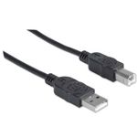 84409 - Cable Manhattan USB 2 0 A-B Alta Velocidad 5m Color Negro