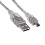 84269 - Cable Manhattan USB Mini B Alta Velocidad 2 0 A Mini B 1 8m Color Plata