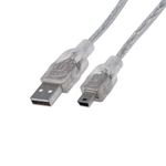 84270 - Cable Manhattan USB Mini B Alta Velocidad 2 0 A Mini B 1 8m Color Plata