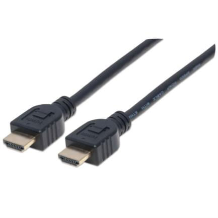 84275 - Cable Manhattan HDMI Alta Velocidad con Ethernet Blindado 2m Color Negro