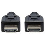 84276 - Cable Manhattan HDMI Alta Velocidad con Ethernet Blindado 2m Color Negro