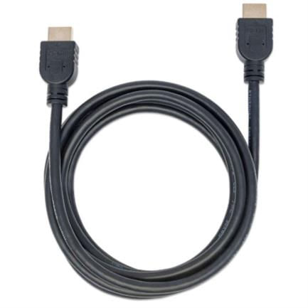 84277 - Cable Manhattan HDMI Alta Velocidad con Ethernet Blindado 2m Color Negro