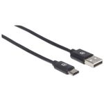 84331 - Cable Manhattan USB A-C 2 0 Alta Velocidad 2m Color Negro