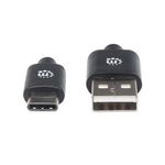 84333 - Cable Manhattan USB A-C 2 0 Alta Velocidad 2m Color Negro