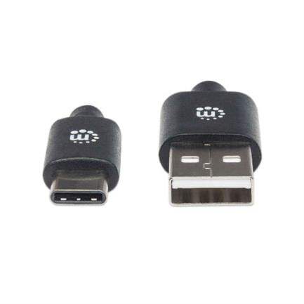 84333 - Cable Manhattan USB A-C 2 0 Alta Velocidad 2m Color Negro