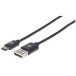84332 - Cable Manhattan USB A-C 2 0 Alta Velocidad 2m Color Negro
