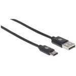 84328 - Cable Manhattan USB A-C 2 0 Alta Velocidad 1m Color Negro