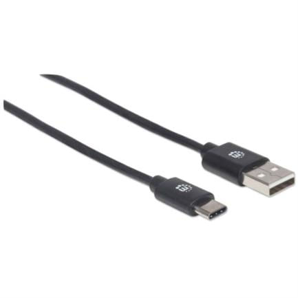 84328 - Cable Manhattan USB A-C 2 0 Alta Velocidad 1m Color Negro