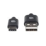 84330 - Cable Manhattan USB A-C 2 0 Alta Velocidad 1m Color Negro
