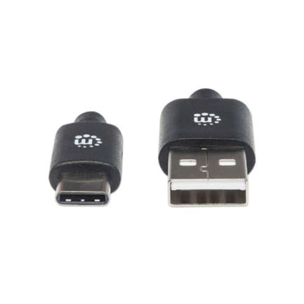 84330 - Cable Manhattan USB A-C 2 0 Alta Velocidad 1m Color Negro