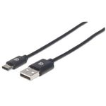 84329 - Cable Manhattan USB A-C 2 0 Alta Velocidad 1m Color Negro
