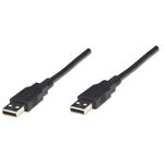 84312 - Cable Manhattan USB-A 2 0 Alta Velocidad 1 8m Color Negro