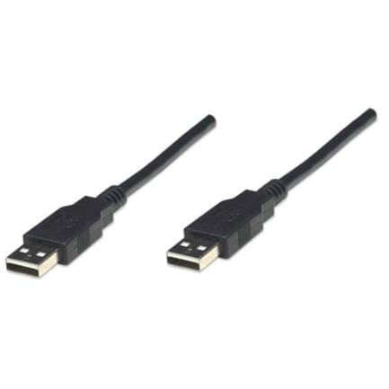 84312 - Cable Manhattan USB-A 2 0 Alta Velocidad 1 8m Color Negro