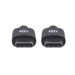 84348 - Cable Manhattan USB-C 2 0 Alta Velocidad 3m Color Negro