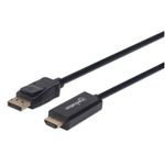 84365 - Cable Manhattan DisplayPort/HDMI-M 4K 1m Color Negro