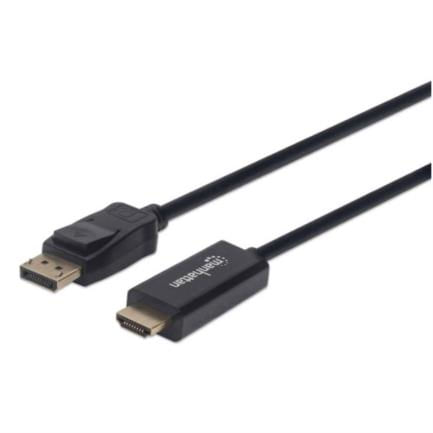 84365 - Cable Manhattan DisplayPort/HDMI-M 4K 1m Color Negro