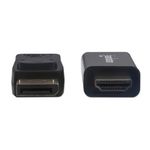 84366 - Cable Manhattan DisplayPort/HDMI-M 4K 1m Color Negro